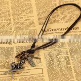 N0011 Skull Fashion Design Leather Necklace thumbnail-1