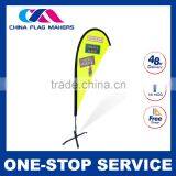 Dye Sublimation Beach Feather Flag Print Promotion Teardrop Flag