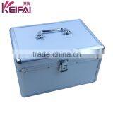 Fashion Aluminum Frame Silver Nail Polish Carrying ABS Jewelry Case With Mirror thumbnail-6