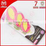 3 Pcs Leaf Shape Plastic Cookie Moulds/Cutter With Handle thumbnail-1