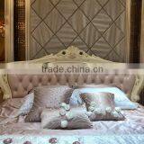 Latest Design for European Style King Size Solid Wood Bedroom Furniture Set thumbnail-2