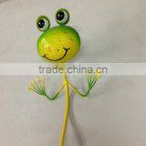 Frog Stake Frog Pick Metal Frog Stakes Garden Stakes Garden Picks Painted Frog Metal Stakes thumbnail-1
