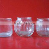 Clear Glass Candle Holder HLTH1149 thumbnail-1