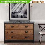 Metal&Wood Mixed 3 Drawers Chest, Cabinet thumbnail-3