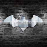 New Arrival Creative Bat Mirror Wall Lamp Batman Shape Mirror With Remote Control LED Colorful Lamp Decorative Mirror Lamp thumbnail-2