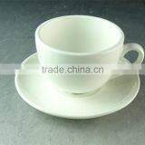 Cheap White Ceramic Coffee Cup With Saucer Set in Stock for Wholesale thumbnail-1