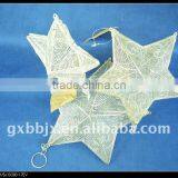 White Wire Star Shape Closeout Christmas Decorative Craft thumbnail-1
