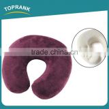 Toprank cheap neck use memory foam pillow, travel memory pillow with button, comfortable travel memory foam pillow