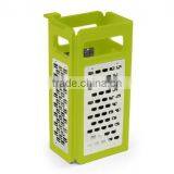 Multi-function 4 Sides Stainless Steel Foldable Kitchen Grater Slicer thumbnail-2