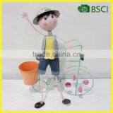 Metal and Garden Decor Bike Style Pot Holder Made in China thumbnail-1