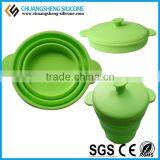Silicone Folding Puppy Food Bowl, Collapsible Silicone Bowls, Thermos Food Bowl thumbnail-4
