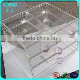 Plastic Acrylic PMMA Lucite Drawer Cosmetics Storage Box With Handles thumbnail-4