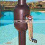 Galtech 9-ft. Aluminum Deluxe Automatic Tilt Patio Umbrella thumbnail-4