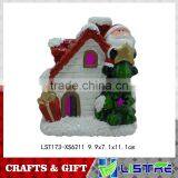High Quality Ceramic Christmas Led Decoration House thumbnail-1