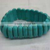 15*20mm Natural Flat Rectangle Turquoise Bracelet thumbnail-1