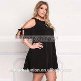 2017 Hot Sale High Quality Strapless Black Dress for Fat Women thumbnail-2