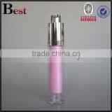 10ml 15ml Pink Cylindrical Shape Airless Cosmetic Pump Bottle High Quality Plastic Pump Bottle Hot Sale thumbnail-2