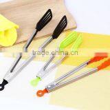 UJ16 9 Inch High Quality Stainless Steel Serving Tongs thumbnail-3