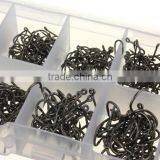 Amazon Hot Cheap 500pcs 10 Size Assorted Sharpened Fishing Hooks Lure Baits With Fish Tackle Box thumbnail-2