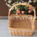 Storage Willow Basket With Handles Convenient For Picnic thumbnail-2