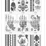 China Girl Body Art Black Color Temporary Tattoo Sticker For Sale T005-009 thumbnail-2