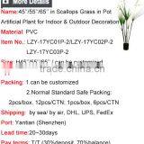 45 / 55 /65 Inch Nearly Nature Artificial Bonsai Grass Potted Scallop Grass With Orchid Flowers Fake Pots Plant thumbnail-6