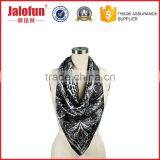 Promotion Gift Custom Silk Screen Printing 55*55 Silk Scarf thumbnail-3