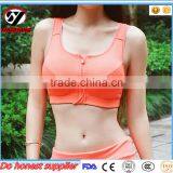 Factory Wholesale Women's High Impact Zip Front Wirefree Support Workout Yoga Sports Bra thumbnail-2