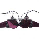 Ladies Velvet Lace Push up Bra New Design thumbnail-1