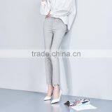 2017 New Summer All-match Nine Point Pencil Pants White Female Korean Tide Casual Trousers Custom thumbnail-6