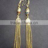 Stylish Ball Design Gold Plated Earrings,Indian Traditional Gold Plated Jewelry, thumbnail-1