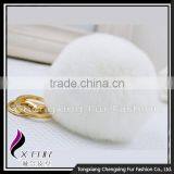 CX-R-09 Genuine Rex Rabbit Fur Promotion Keychain thumbnail-2