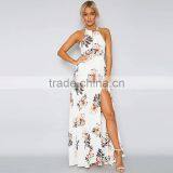 Maxnegio Floral Print Summer Women's Thailand Wholesale High Slit Dress thumbnail-4