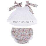 2017New Fashion Kids Girl Clothing Two Pieces Children Wholesale Floral Baby Clothes Set thumbnail-3