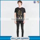 Fashion Design Golden Printed Custom t Shirt Printing thumbnail-1