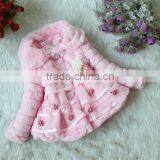 Children's Girls Elegant Baby Faux Fur Fleece Lined Kid Coat 18908 thumbnail-3