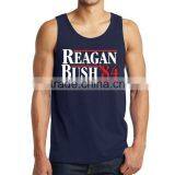 Latest Fashion Design Custom Printing 100% Cotton Bodybuilding Stringer Wholesale Mens Tank Top thumbnail-2