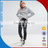 2017 New Fashion Female Hoodie Sweater in Spring and Autumn Korean Style Student Loose Thin Coat Grey Hoodie thumbnail-1