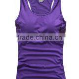 Walson 2015 Sports Top For Women Fitness Lady's Sportwear Shirt Jogger Tank Vest Jogging Tank Tops Runnging T-shirt