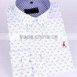 2017 New Trend Print Men Long Sleeve Button-down Collar Slim Fit Shirt With Contrast Collar and Cuff thumbnail-1