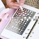 Hot Sales DIY Stainless Steel Drawing Templates/ Bookmark for Planner,Scrapbook, Handbook thumbnail-2