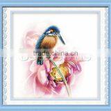 Hot Sell Chinese Colorful Square Anime Bird Cross Stitch Pattern Kit thumbnail-1