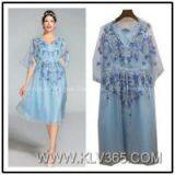 High Quality Designer Clothes Women Lady Embroidered Party Dress thumbnail-1