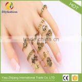 13pcs/Set Boho Vintage Punk Gold Silver Stone Midi Finger Rings For Women Bohemian Ring Set Jewelry thumbnail-6