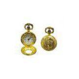 Gold Plating Metal Gentleman Pocket Watch With Japan PC Movt