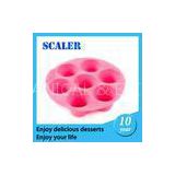 Silicone Bakeware Set silica  7  pink round flower silicone cake mould for baking