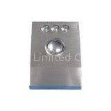 Rugged Metal Stainless Steel Desktop 38mm Laser Trackball With 1200 DPI Resolution