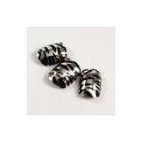 Charming Metallic Fake Nails Zebra Stripe Artist Nail With Silver Plated thumbnail-1