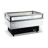 Top Open Island Commercial Refrigerator Freezer 450L For Store , White Painting