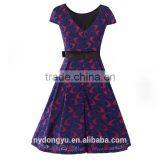 Pure Lace Woemen Holiday Princess Dress/sy Blue Red Printed Fashionable Dress/shnyn Flower Dress thumbnail-1